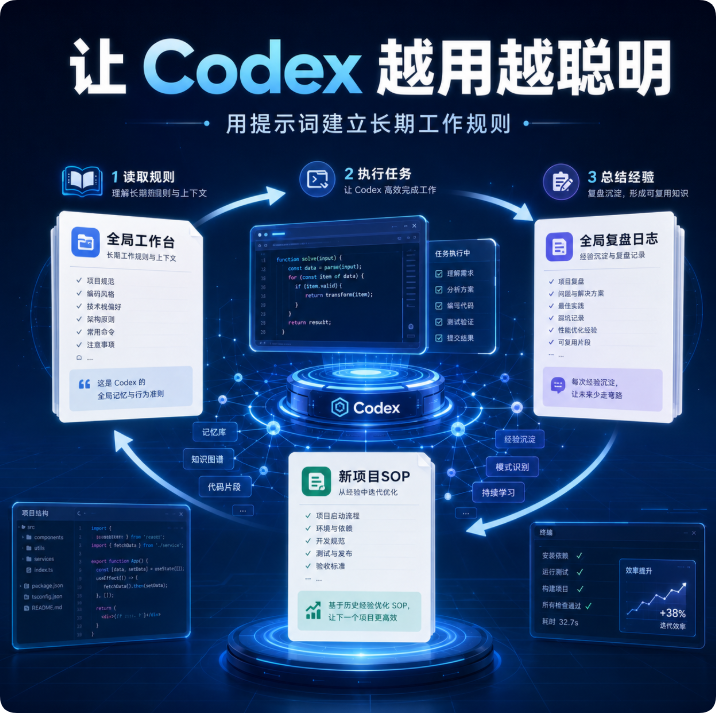 让 Codex 越用越聪明:用一套长期规则积累项目经验